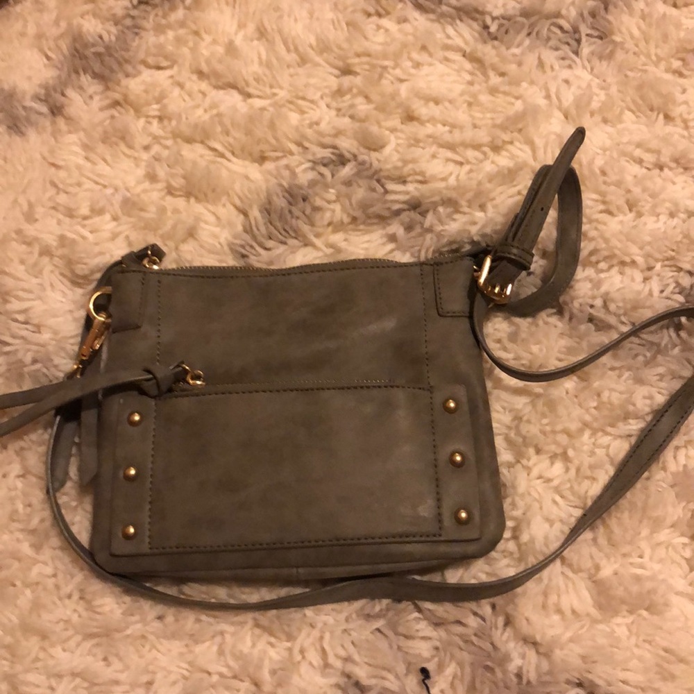 Francesca’s gray shoulder bag